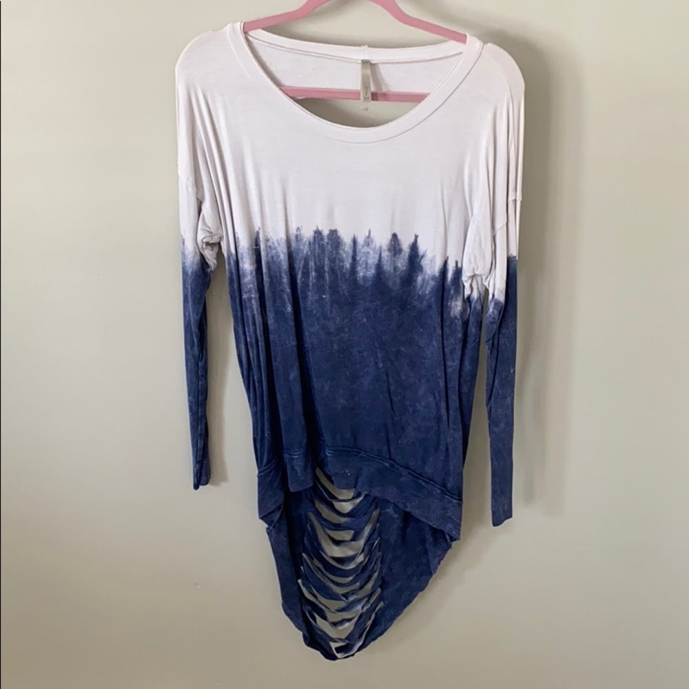 Mono B- long sleeve opened back shirt